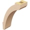 Ekena Millwork 3-inch W x 8-inch D x 12-inch H Lafayette Rough Cedar Woodgrain TimberThane Knee Brace, Primed BRCUR03X08X12LFTRCPR - alternate 5